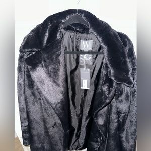 Faux fur coat